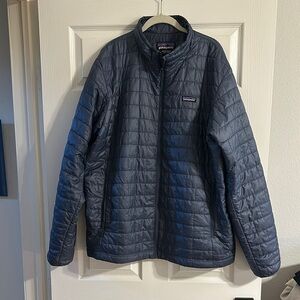 Patagonia Blue Quilted Puffer Jacket